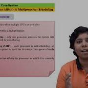 Processor Affinity In Multiprocessor Scheduling