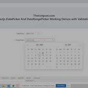 Reactjs DatePicker And DateRangePicker Working Demo