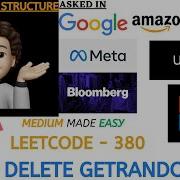 Insert Delete GetRandom O 1 Detailed Google Leetcode 380
