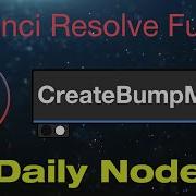DaVinci Resolve Fusion Create Bump Map Node