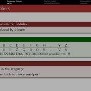 Frequency Analysis For Breaking Ciphers