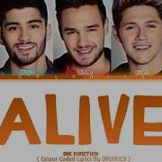 Alive One Direction Colour Coded Lyrics