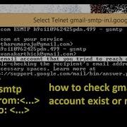 How To Check Gmail Account Exists Or Not Telnet Gmail Smtp In L Google Com Mail From Rcpt To