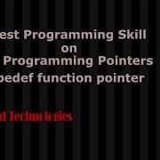 A C Programming Question On Typedef Function Pointer
