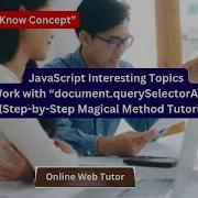 JavaScript Document QuerySelectorAll Method How To Select Document Element From Webpage
