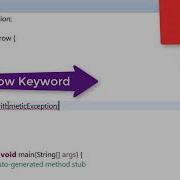 72 Throw Keyword In Java