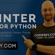 How To Cross And Uncross Items From A ToDo List Python Tkinter GUI Tutorial 155