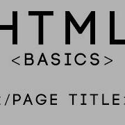 HTML Basics Tutorial 18 Page Title