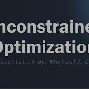Unconstrained Optimization
