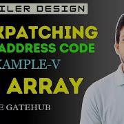 Backpatching GATE Solved Example 3 D Array Three Address Code ICG Compiler Design