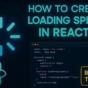 How Can Create Loading Spinner React Js Tutorial Beginner Friendly React Project