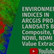 Environmental Indices In ArcGIS Pro Landsat Band Composite NDVI NDWI NDMI Value Extraction