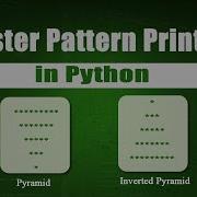 Python Pyramid Inverted Pyramid Pattern Program Step By Step Tutorial