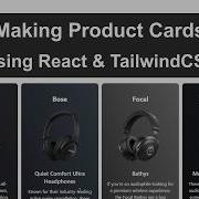 How To Create Reusable Product Cards In React Tailwind CSS FAST UI Design