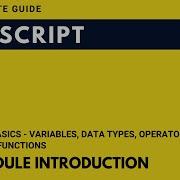JavaScript Variables Data Types Operators Functions Module Introduction Hindi Tutorials