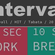 BEST SPORT INTERVAL TIMER 25 Sec Exercise 10 Sec Break 20 Rounds GYM TABATA HIT TIMER