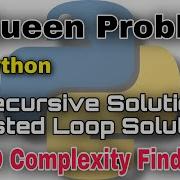 8 Queen Problem Python Code Solution Complexity Tamil