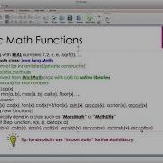 Java For Scientific Computing Java Lang Math Class