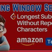 Longest Substring Without Repeating Characters Leetcode Sliding Window Algorithm Python Telugu