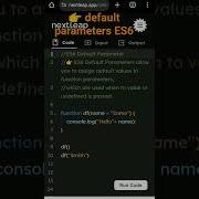 ES6 Default Parameters JavaScript