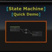State Machine Quick Demo Spinning A Cube Cube Rotation Visual Scripting Unity Game Engine