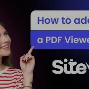 How To Add A PDF Viewer To SiteW