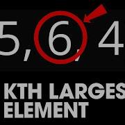 Kth Largest Element In An Array 215 LeetCode QuickSelect Java