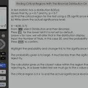 Finding Critical Regions With The Binomial Distribution On A Casio Fx CG50 I One Tailed Tests
