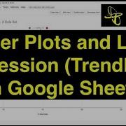 Диаграммы рассеяния и линейная регрессия в Google Sheets