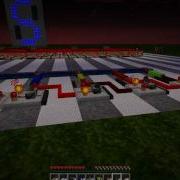 Minecraft 4 Bit Binary Counter With BCD To 7 Segment LED Driver Using REDPOWER