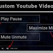 1 Youtube Video Player Play Pause Function HTML CSS And Javascript