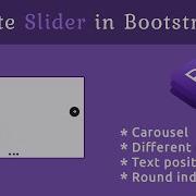 How To Create Slider In The Bootstrap 4 5