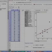 Linear Regression Line And Residuals With GeoGebra