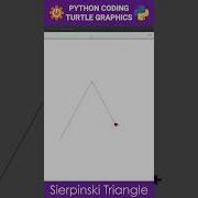 Sierpinski Triangle Python Turtle Graphics Shorts Python Coding Programming