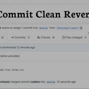 Как отменить коммит в GitLab откат кода