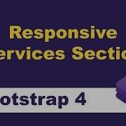 Responsive Services Section Using Bootstrap Bootstrap Tutorial