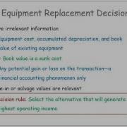 Equipment Replacement Decisions