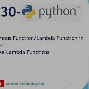 30 Anonymous Function Lambda Function In Python In Hindi
