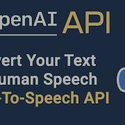 Turn Your Text Into Realistic Human Speech With OpenAI Speech To Text API In Python