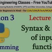 Python Tutorial 4 Syntax And Usage Of Input Function Python Hindi Tutorials