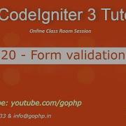 20 CodeIgniter 3 Form Validation CodeIgniter 3 Tutorial