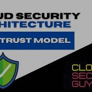 Cloud Security Architecture Zero Trust Model