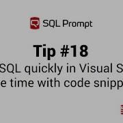 SQL Prompt Pro In Visual Studio Code Snippets