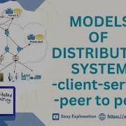 Lec 4 MODELS OF DISTRIBUTED SYSTEM CLIENT SERVER AND PEER TO PEER