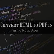 How To Convert HTML To PDF In Node Js Using Puppeteer