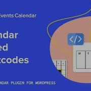 Calendar Embed Shortcodes
