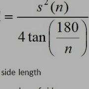 Proof Of The S N 4 Tan 180 N Formula