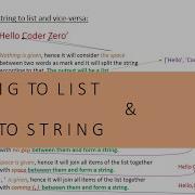 Converting A String Into List List Into String Python Tutorial For Beginners