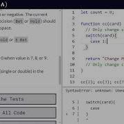 Counting Cards FreeCodeCamp Video 82 Basic JavaScript