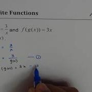 Find Inside Function From The Given Composite Function